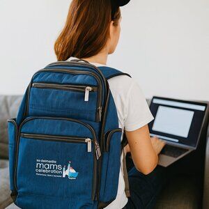 Samsonite Travel Laptop Backpack Branded for Disney Blue EUC